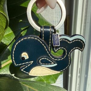 Coach Y2K Blue Whale Keychain